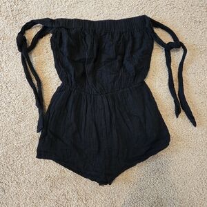 Women's Black Off-Shoulder Romper